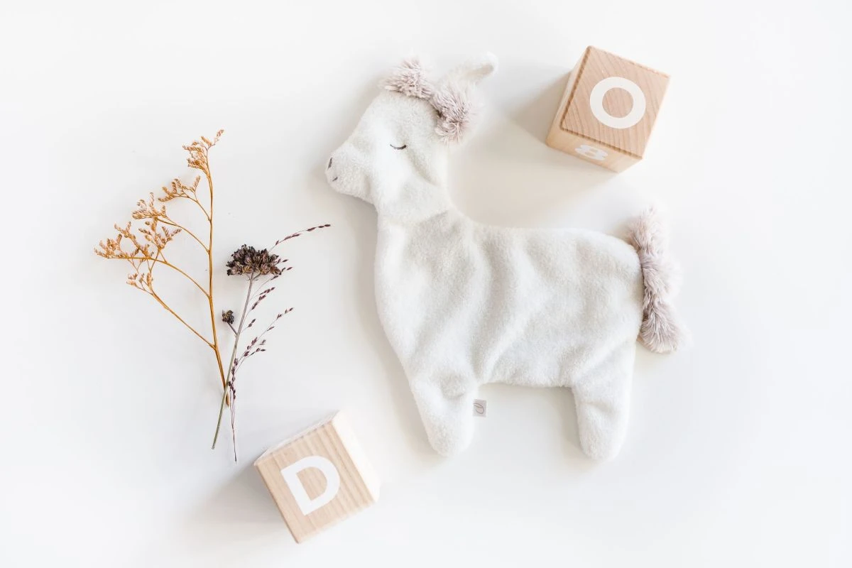 Dimpel Lulu L'alpaga Doudou Attache-sucette Blanc 25 Cm 2 Dimpel Lulu L'alpaga Doudou Attache-sucette Blanc 25 Cm – Image 2