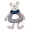 Moulin Roty Collection Aimé Et Céleste Doudou Hochet Souris Violet