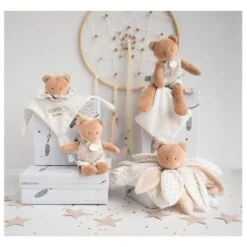 Doudou Et Compagnie - Attrape-rêve Doudou Pétale Ours Blanc Marron étoile -Disney || Moulin Roty || NATTOU Soldes attrapereve20petale20ours20blanc20marron20etoile 2