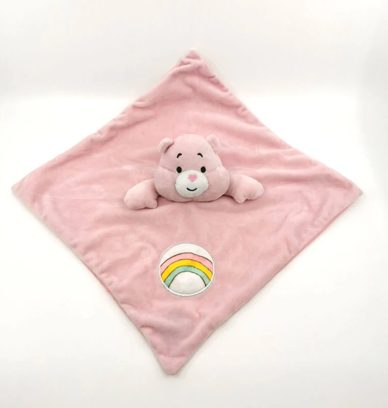 Bisounours - Doudou Plat Ours Rose 25 Cm 1 Bisounours - Doudou Plat Ours Rose 25 Cm