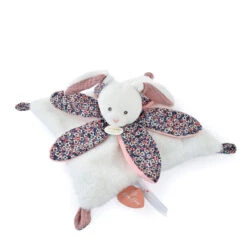 Doudou Et Compagnie - Boh'Aime - Doudou Plat Pétale Lapin Bleu Rose Blanc 27 Cm -Disney || Moulin Roty || NATTOU Soldes bohaime2020plat20petale20lapin20bleu20rose20blanc202720cm 1