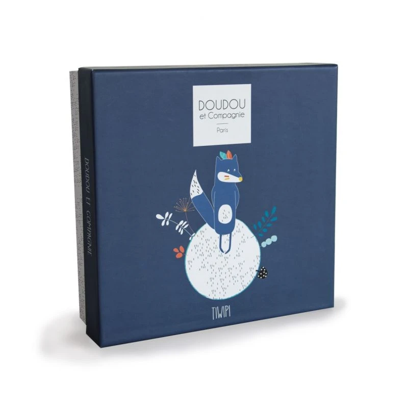 Doudou Et Compagnie - Tiwipi - Doudou Plat Loup Bleu 23 Cm 4 Doudou Et Compagnie - Tiwipi - Doudou Plat Loup Bleu 23 Cm – Image 4