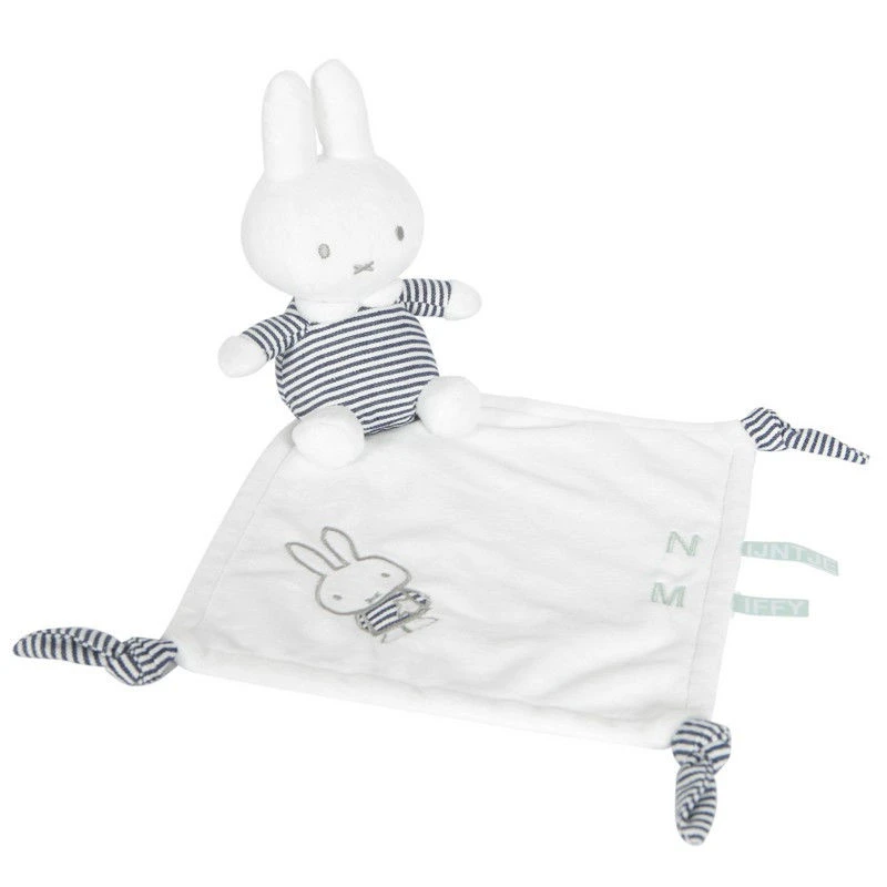 Miffy Le Lapin - Doudou Marinière Blanc Bleu 30 Cm 2 Miffy Le Lapin - Doudou Marinière Blanc Bleu 30 Cm – Image 2