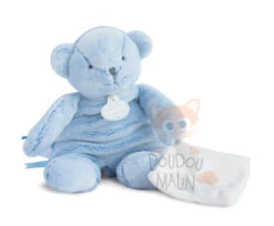 Doudou Et Compagnie J'aime Mon Doudou Peluche Ours Bleu