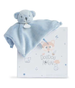 Doudou Et Compagnie J'aime Mon Doudou Doudou Plat Ours Bleu