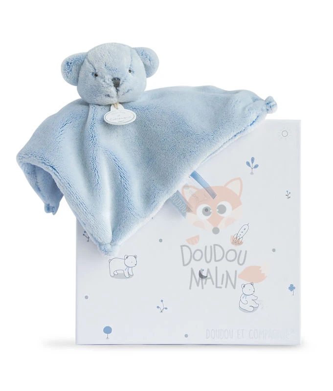 Doudou Et Compagnie J'aime Mon Doudou Doudou Plat Ours Bleu 1 Doudou Et Compagnie J'aime Mon Doudou Doudou Plat Ours Bleu