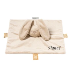 Nattou Lapidou Doudou Plat Lapin Beige Sable 20 Cm