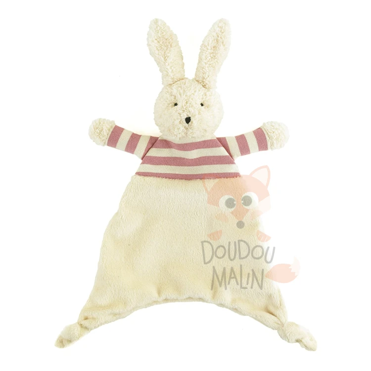Jellycat - Doudou Lapin Bredita Tee Shirt Rayé Rose Beige 25 Cm 1 Jellycat - Doudou Lapin Bredita Tee Shirt Rayé Rose Beige 25 Cm