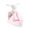 Doudou Et Compagnie - Lapin Rose Mouchoir Blanc