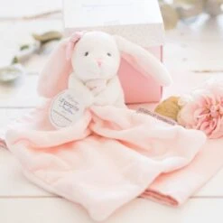 Doudou Et Compagnie - Lapin Rose Mouchoir Blanc -Disney || Moulin Roty || NATTOU Soldes lapin20rose20mouchoir20blanc 3