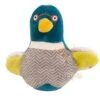Moulin Roty Collection Les Cousins Du Moulin Doudou Hochet Canard Bleu Gris Jaune