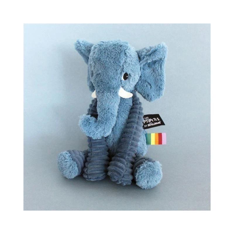 Les Déglingos - Les Ptipotos - Dimoitou L'éléphant Bleu - Peluche 30 Cm 1 Les Déglingos - Les Ptipotos - Dimoitou L'éléphant Bleu - Peluche 30 Cm
