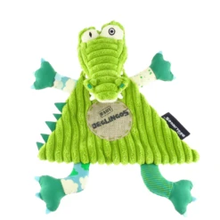 Les Déglingos Aligatos L'alligator Baby Doudou Plat Vert