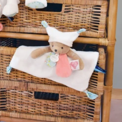 Doudou Et Compagnie - Les Petits Fûtés - Ours Doudou Blanc 35 Cm