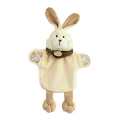 Baby'Nat - Marionnette Ferme Lapin Blanc 25 Cm