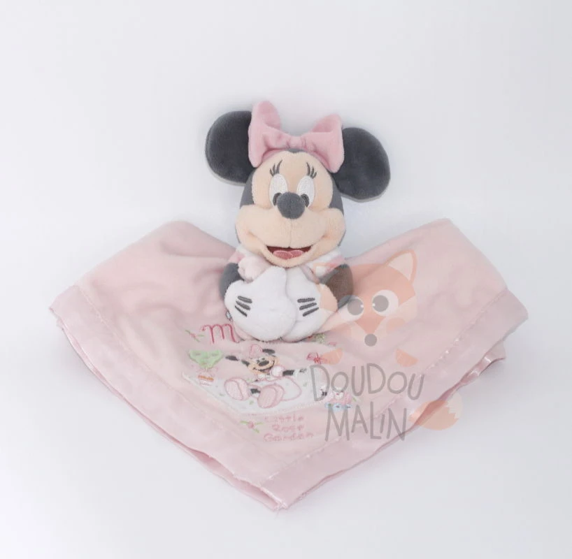 Disney - Minnie La Souris - Maxi Doudou Plat Carré Rose 40 Cm 1 Disney - Minnie La Souris - Maxi Doudou Plat Carré Rose 40 Cm