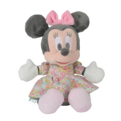 Disney Minnie La Souris Liberty Peluche Rose Fleur 25 Cm