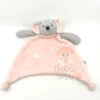 Obaïbi Doudou Plat Souris Rose Gris étoile 25 Cm