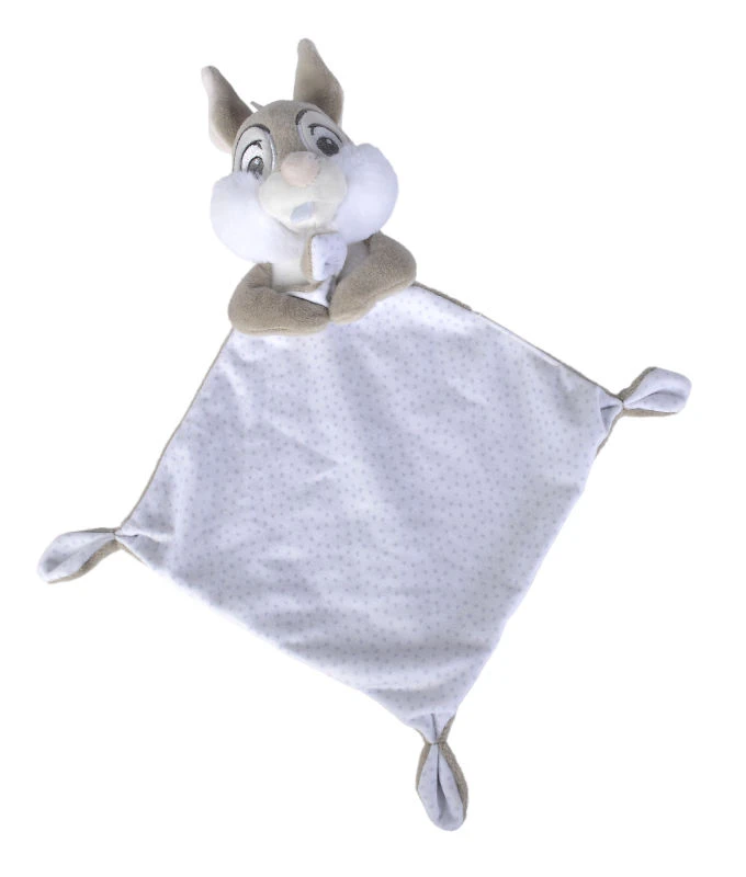 Disney - Panpan Le Lapin - Doudou Plat Gris Blanc Pois 25 Cm 1 Disney - Panpan Le Lapin - Doudou Plat Gris Blanc Pois 25 Cm