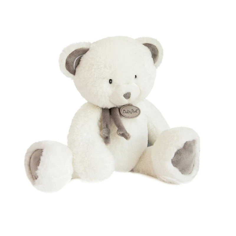Baby'Nat - Pap'ours Peluche Ours Blanc 30 Cm 1 Baby'Nat - Pap'ours Peluche Ours Blanc 30 Cm