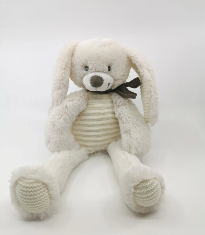Tex Doudou Peluche Lapin Blanc Crème écharpe 40 Cm 1 Tex Doudou Peluche Lapin Blanc Crème écharpe 40 Cm