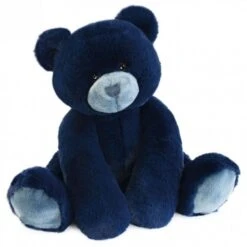 Histoire D'ours - Peluche Ours Oscar Bleu Marine 35 Cm