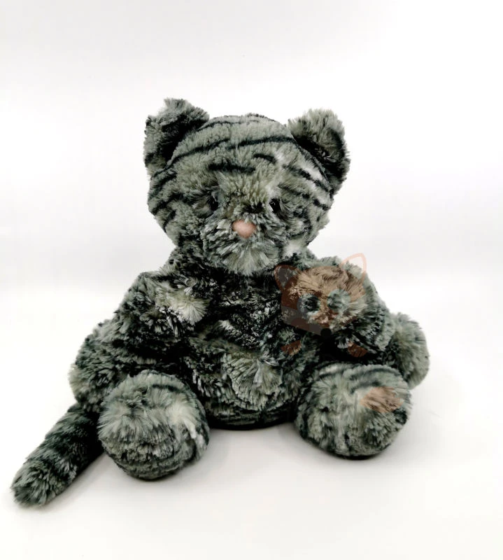Jellycat - Peluche Tumbletuft Chat Tigré Gris Assis 25 Cm 1 Jellycat - Peluche Tumbletuft Chat Tigré Gris Assis 25 Cm