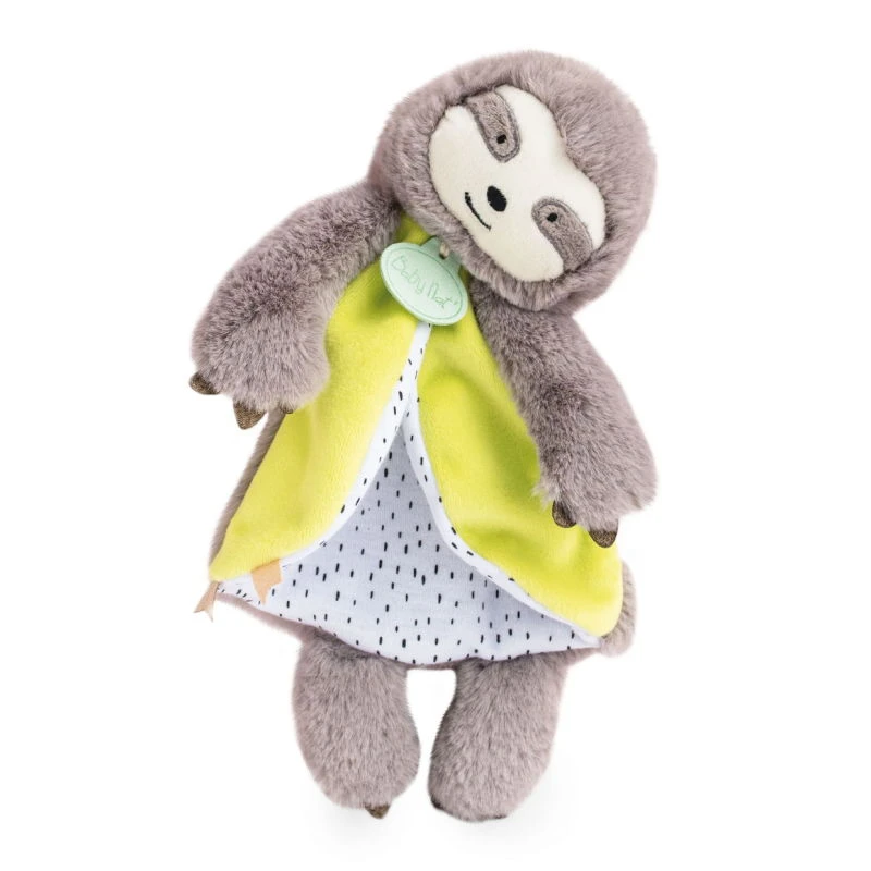 Baby'Nat - Petits Voyageurs - Doudou Paresseux Marron Vert 28 Cm 1 Baby'Nat - Petits Voyageurs - Doudou Paresseux Marron Vert 28 Cm