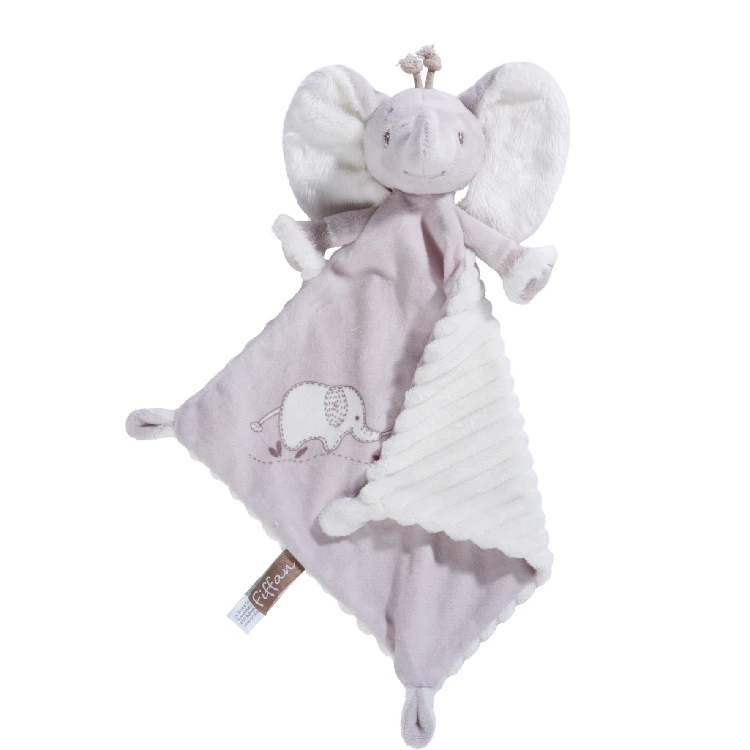 Nicotoy Doudou Plat Fiffan L'éléphant Gris 25 Cm 2 Nicotoy Doudou Plat Fiffan L'éléphant Gris 25 Cm – Image 2