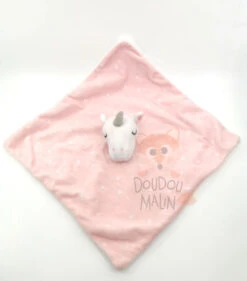 Primark Doudou Licorne Rose Blanc 30 Cm