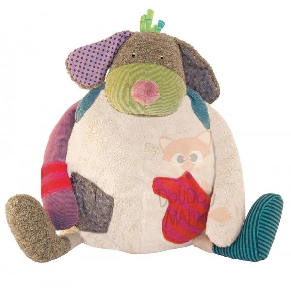 Moulin Roty Les Jolis Pas Beaux Range Pyjama Chien Beige Rouge 1 Moulin Roty Les Jolis Pas Beaux Range Pyjama Chien Beige Rouge