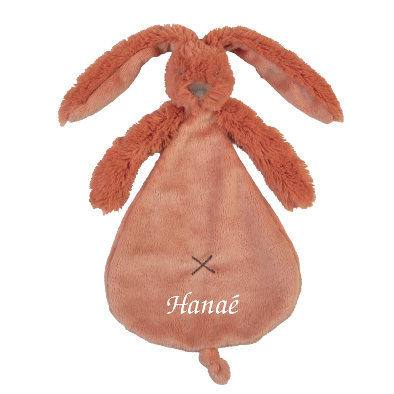 Happy Horse - Richie Le Lapin - Doudou Plat Orange Vif 25 Cm 1 Happy Horse - Richie Le Lapin - Doudou Plat Orange Vif 25 Cm