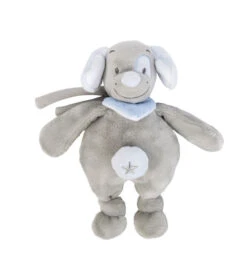 Nattou Sam Et Toby Mini Musical Chien Gris Bleu 20 Cm