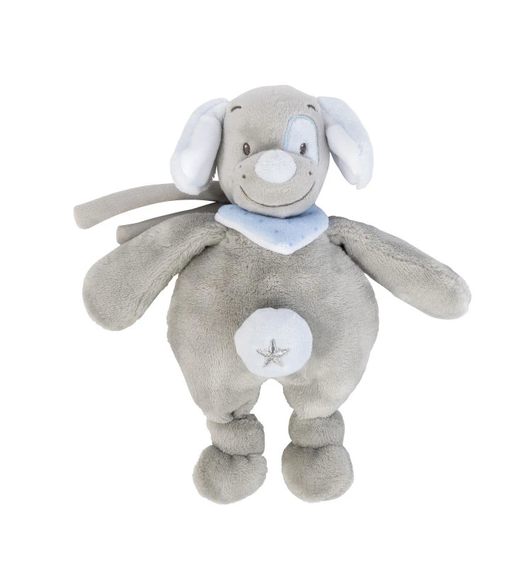 Nattou Sam Et Toby Mini Musical Chien Gris Bleu 20 Cm 1 Nattou Sam Et Toby Mini Musical Chien Gris Bleu 20 Cm