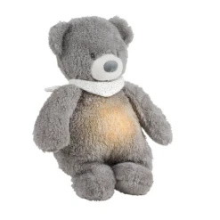 Nattou - Sleepy Peluche Veilleuse Ours Gris 30 Cm
