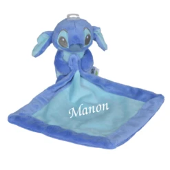 Disney Stitch Mini Peluche Avec Doudou Pastel Bleu Turquoise 25 Cm