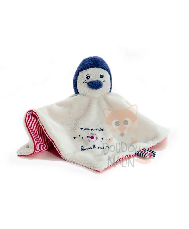 Terre De Marins Doudou Plat Pingouin Beige Bleu Mon Porte Bonheur 1 Terre De Marins Doudou Plat Pingouin Beige Bleu Mon Porte Bonheur
