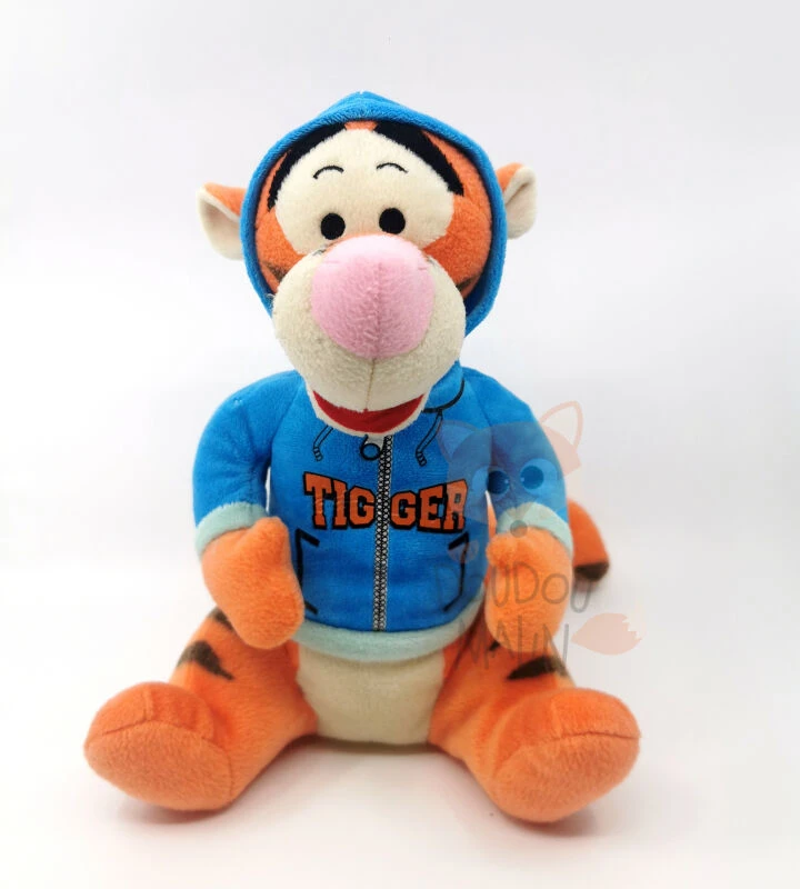 Disney - Tigrou The Tigre - Peluche Avec Sweat Bleu 25 Cm 1 Disney - Tigrou The Tigre - Peluche Avec Sweat Bleu 25 Cm