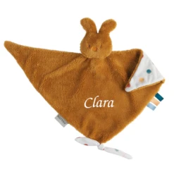 Nattou - Tipidou - Maxi Doudou Lapin Jaune Moutarde 40 Cm