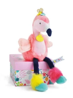Doudou Et Compagnie - Tropi'COOL Flamant Rose Peluche 30 Cm